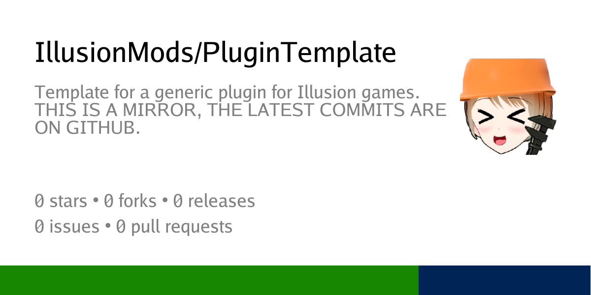 IllusionMods/PluginTemplate: Template for a generic plugin for Illusion ...