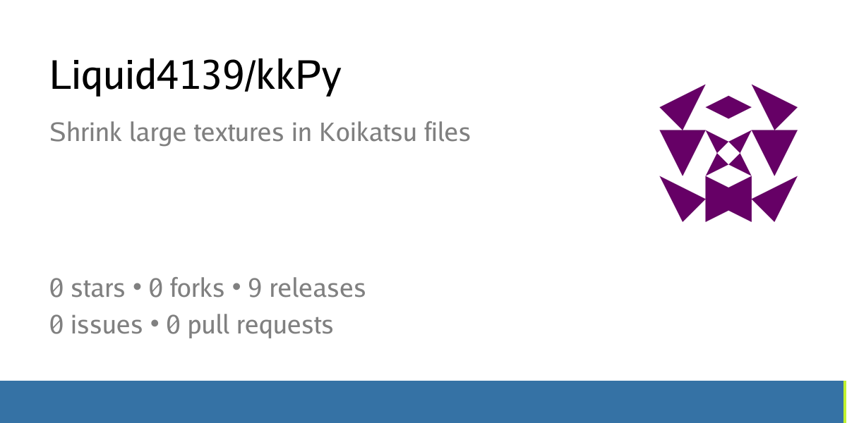 Liquid4139/kkPy: Shrink large textures in Koikatsu files - GitGoon: Git ...