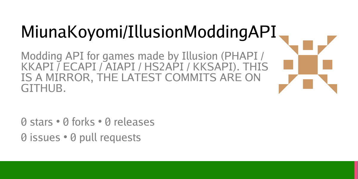 MiunaKoyomi/IllusionModdingAPI: Modding API for games made by Illusion ...