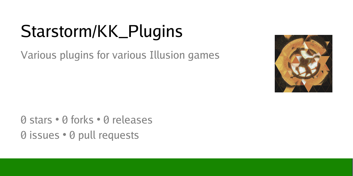 Starstorm/KK_Plugins: Various plugins for various Illusion games ...